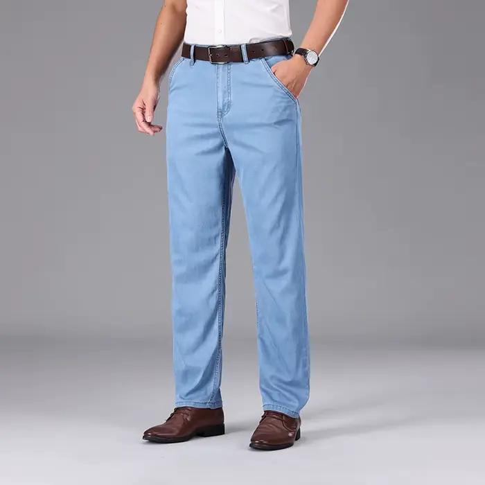 Jean Lyocell d'affaires pour hommes