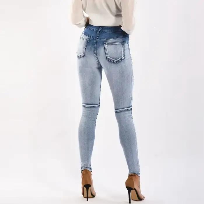 Jean Moto Biker pour Femme