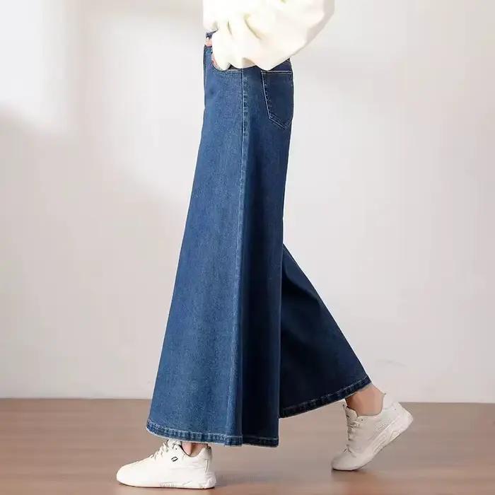 Jean Baggy Taille Haute Pantalon Large Femme Élégant Vintage Mode Coréenne Années 90 Y2k Occasions Spéciales