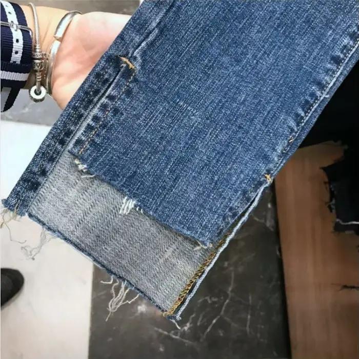Skinny déchiré jean femmes printemps été automne vente chaude