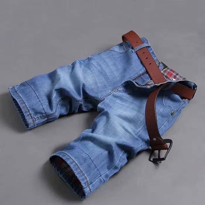 Shorts en jean déchirés pour hommes – Nouvelle collection été 2026 – Style décontracté vintage coupe slim – Vêtements de marque pour homme