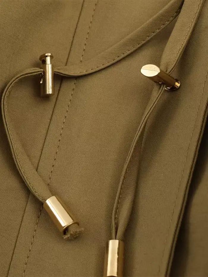 Vestes à cordon de serrage réglable pour femmes