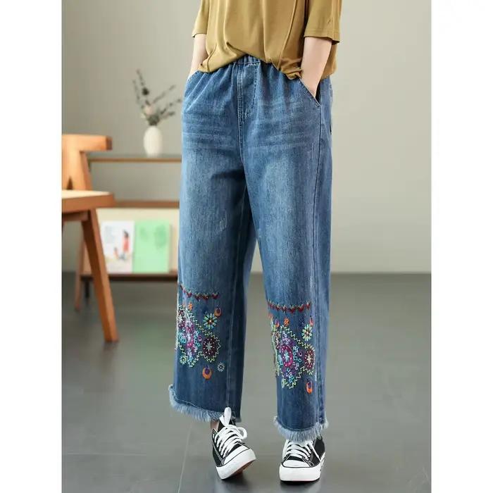 Jeans de style ethnique pour femmes