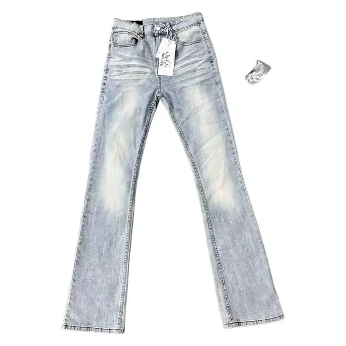 Jean évasé bleu clair style américain pour homme