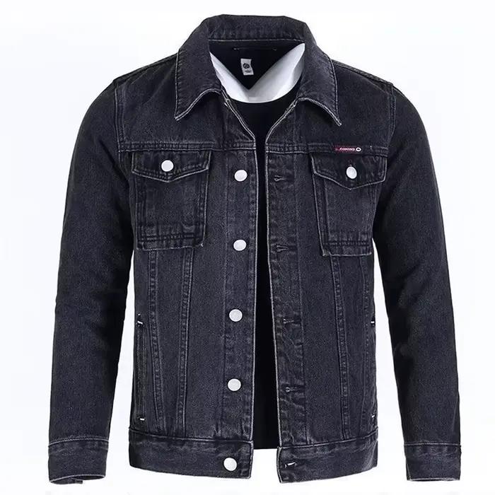 Vestes en jean pour hommes printemps-automne
