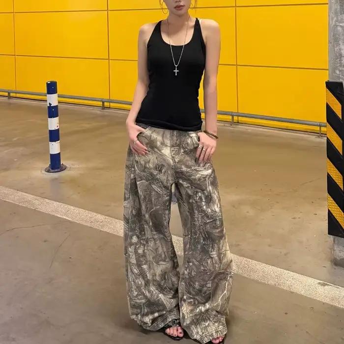 Jean baggy gothique pour femmes