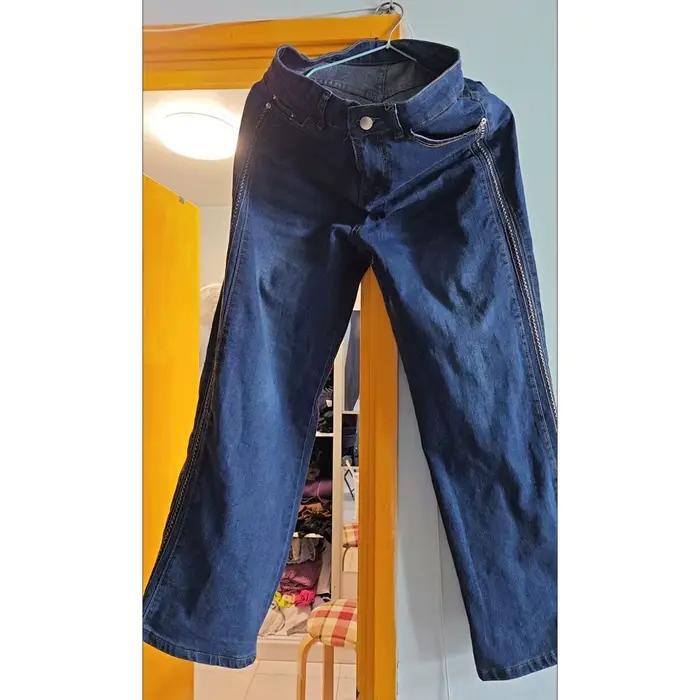 Coréen dames loisirs jean pantalon automne hiver féminin grande taille 6XL Denim