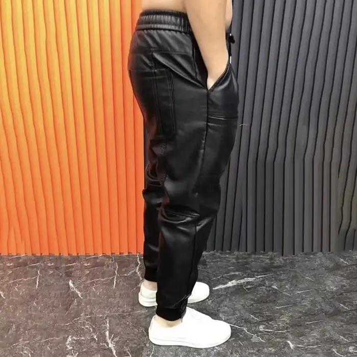 Pantalon en Faux cuir pour hommes