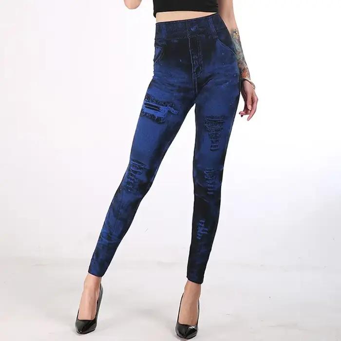 Leggings imitation jean pour femmes leggings minceur push up sexy et confortables pour tous les jours et les occasions spéciales