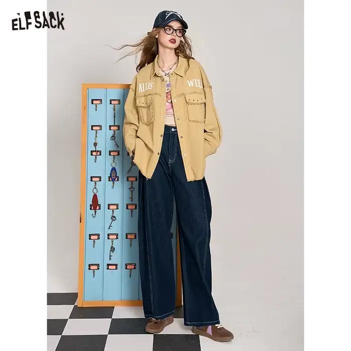 Jean Délavé Bleu à Jambes Larges