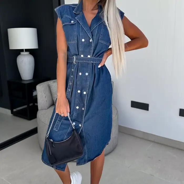Robe d'été en Denim pour femmes