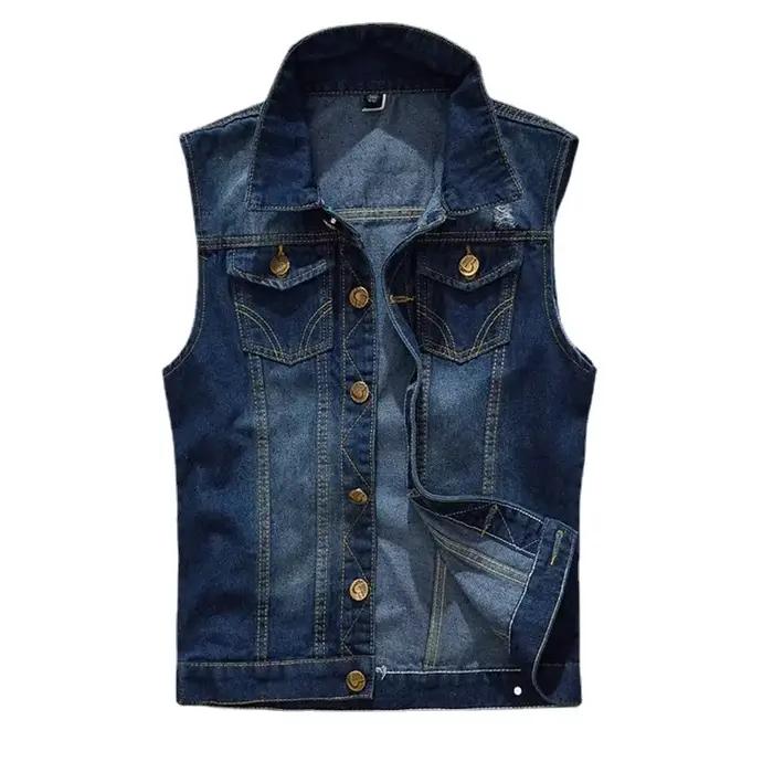 Hommes Denim gilets vestes