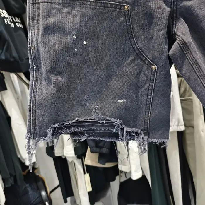 Short en jean en détresse Saint pour hommes