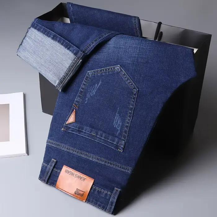 Nouveau Jean Homme 2026 – Style Classique Business Décontracté Extensible Coupe Slim – Pantalon en Denim de Marque