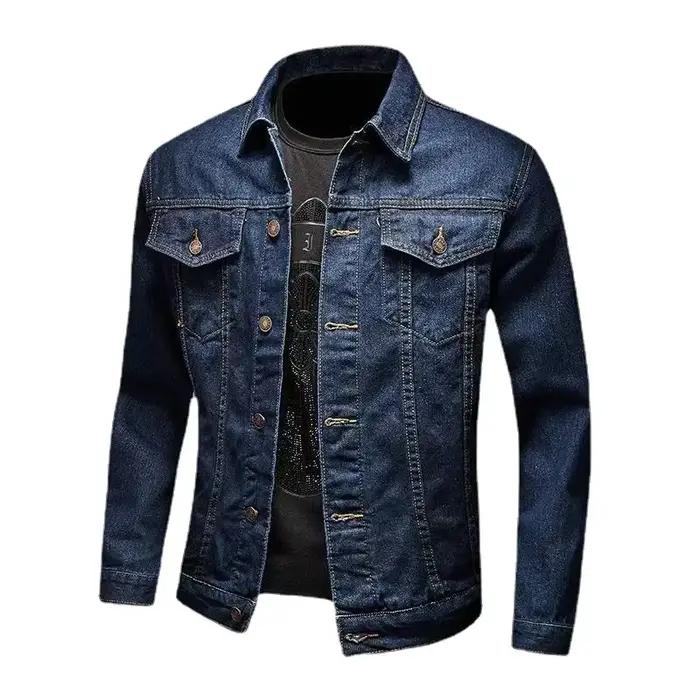 Vestes en jean coupe couvertes pour hommes