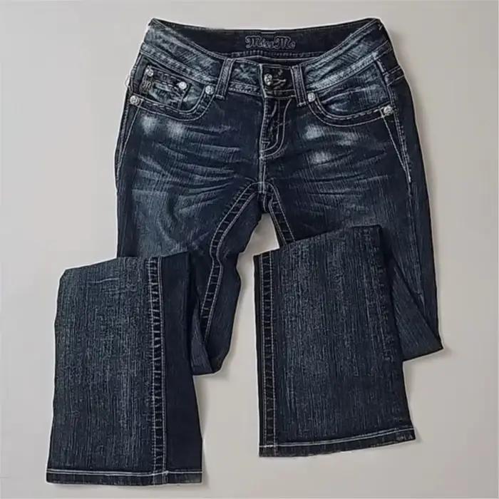 Jeans vintage streetwear Y2K pour femmes