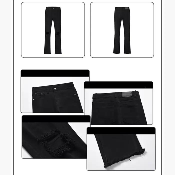 Jeans déchirés pour hommes de style américain