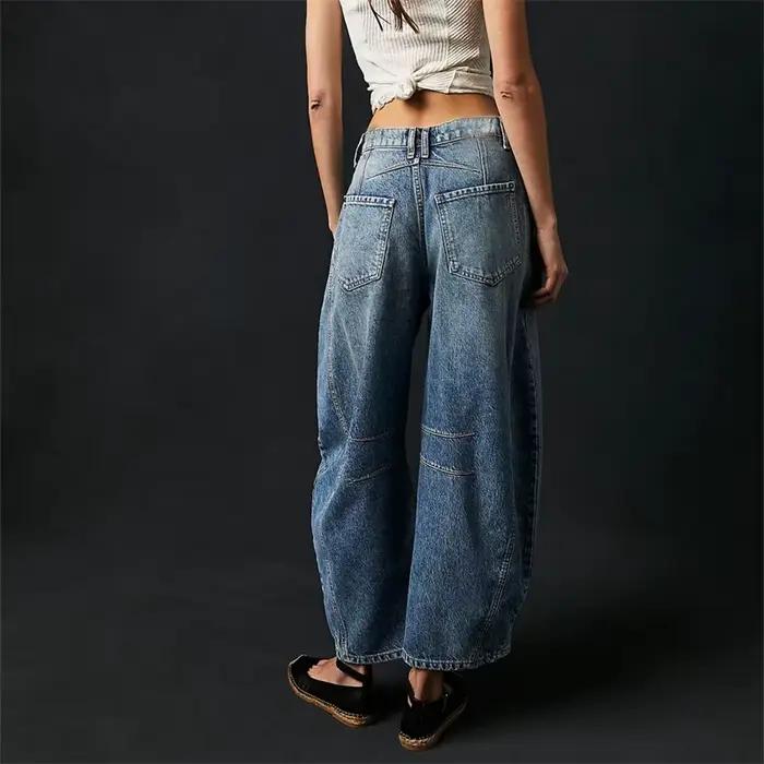 Jean Vintage en Denim de Style Américain pour Femme