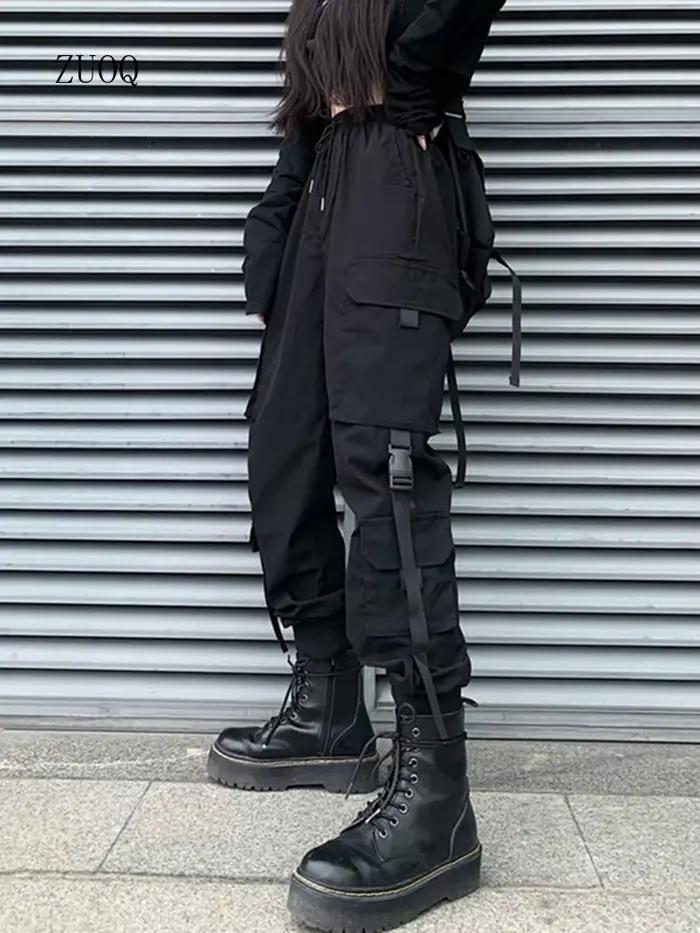 Pantalon cargo tendance hip-hop pour femmes 2025