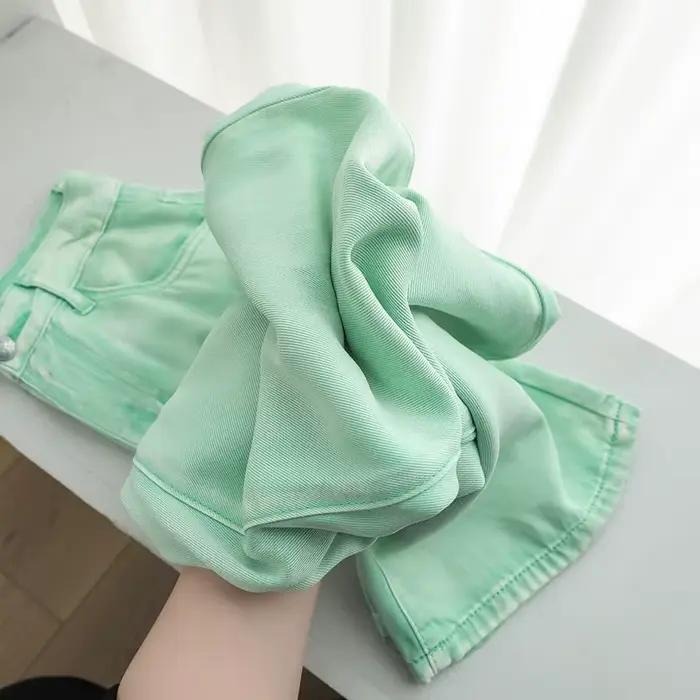 Femme jean 100% Lyocell respirant Denim jambe large serviette balayage drapé lâche 2025 été glace soie Baggy Famale