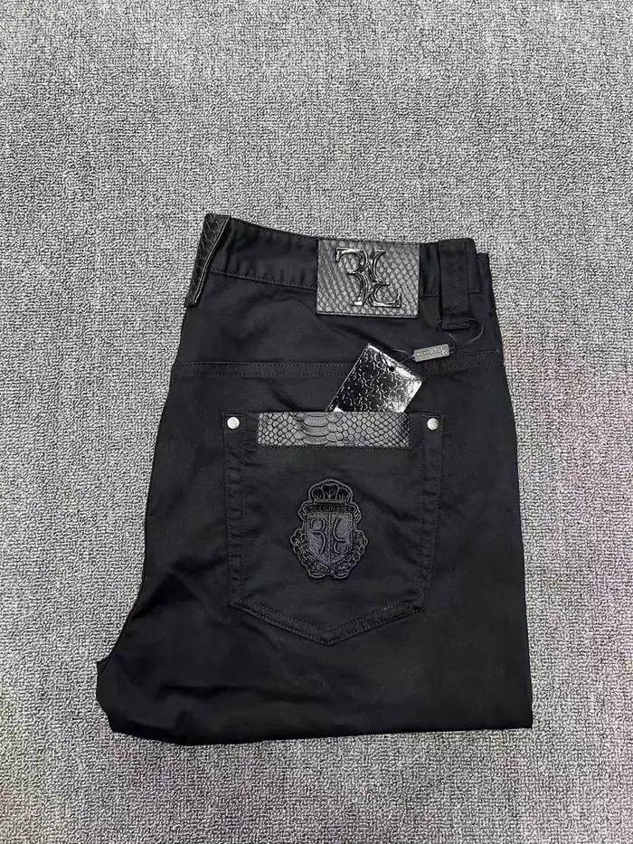 BILLIONAIRE BLSK CPRT Jeans Homme 2026 Printemps Été Nouveauté Décontracté Broderie Confort Élastique Sport Grande Taille 34-42 Pantalon