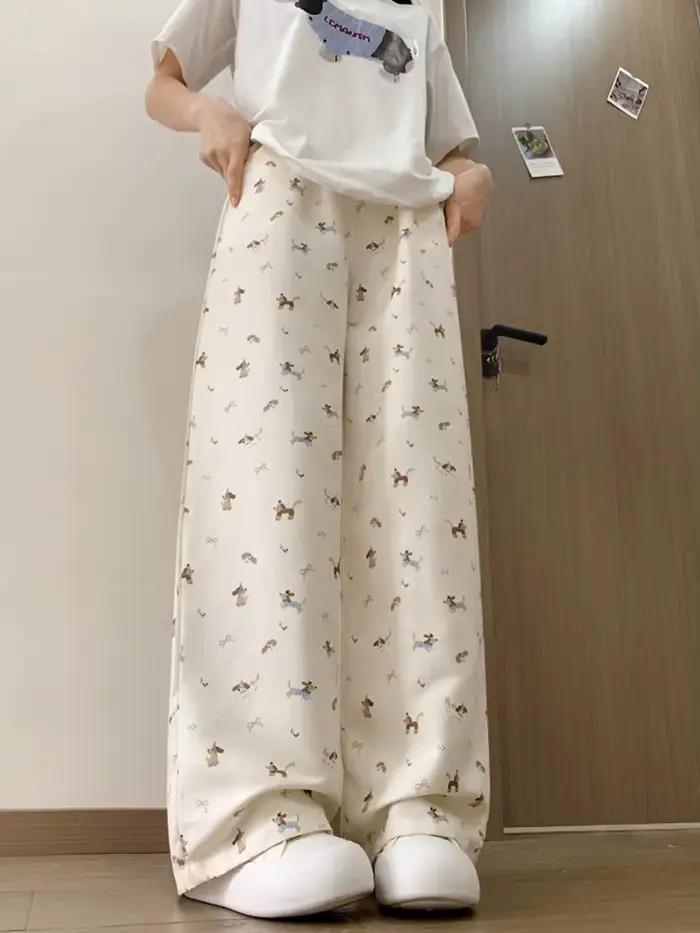 Nouveau pantalon large pour femme