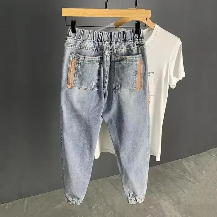 Jean Délavé avec Trous pour Homme