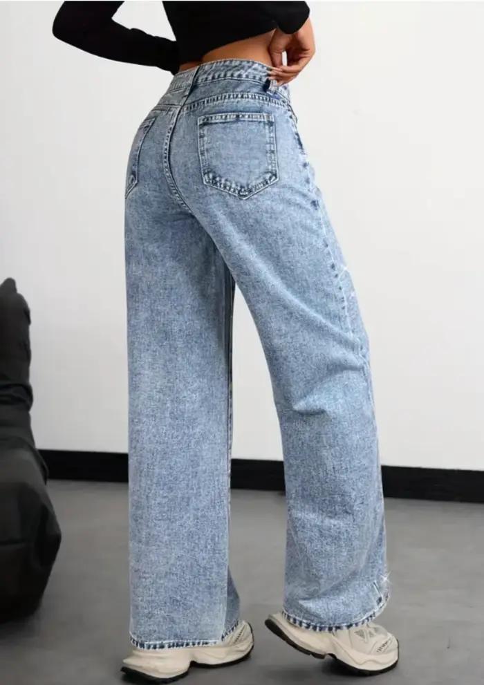Jean à jambes larges pour femmes