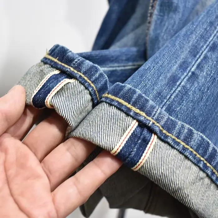 Jean en denim selvedge lavé 100 % coton 12