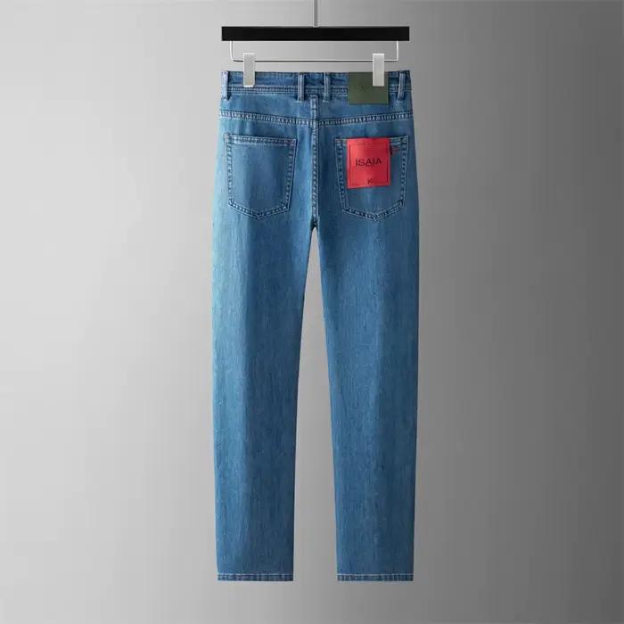 OECHSLI jean coton mince hommes 2026 printemps été nouvelle qualité mode confortable élasticité droite grande taille 31-38 pantalon