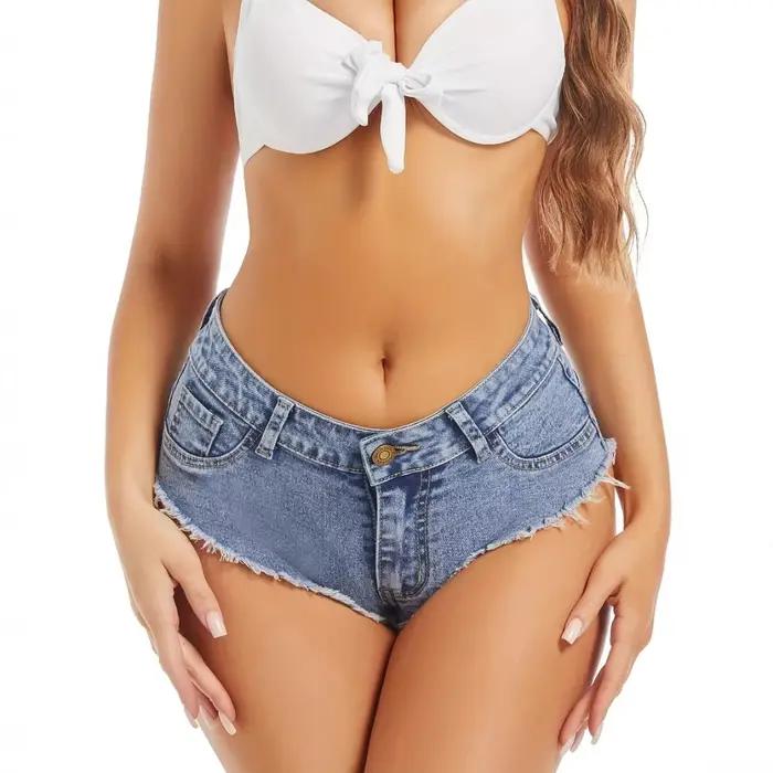 Shorts en jean ultra-courts pour femme