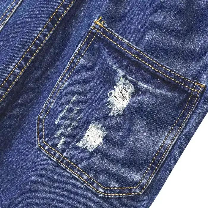 Salopette Jean Taille Haute Décontractée et Tendance Pour Femme Occasions Spéciales Collection Été 2025