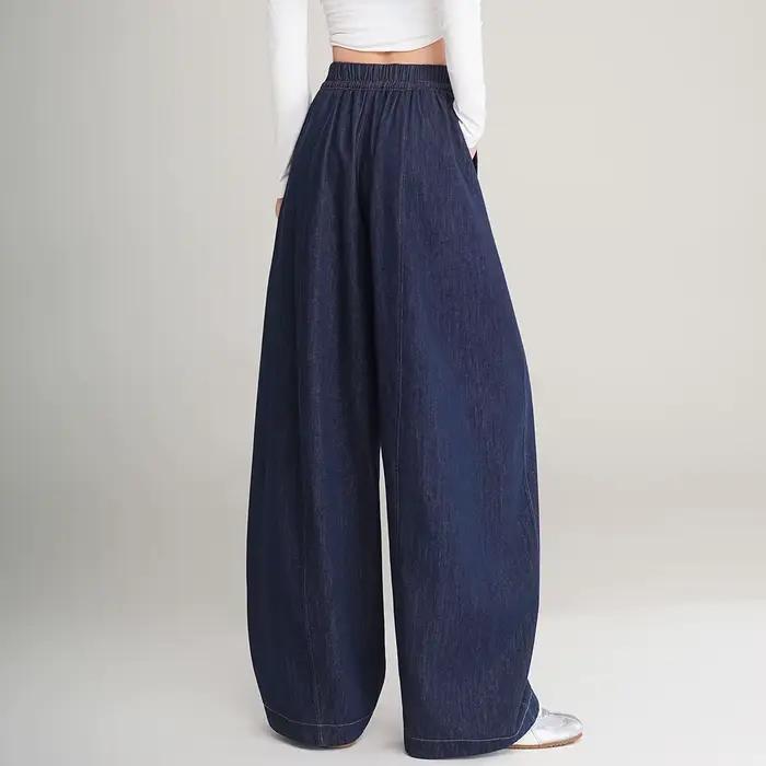 Jean ample et décontracté LOUIS YAO pantalon à jambes larges pour femmes printemps automne 2025 polyvalent ocassions spéciales