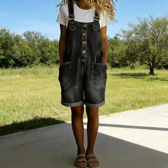 Salopette en jean tendance pour femme