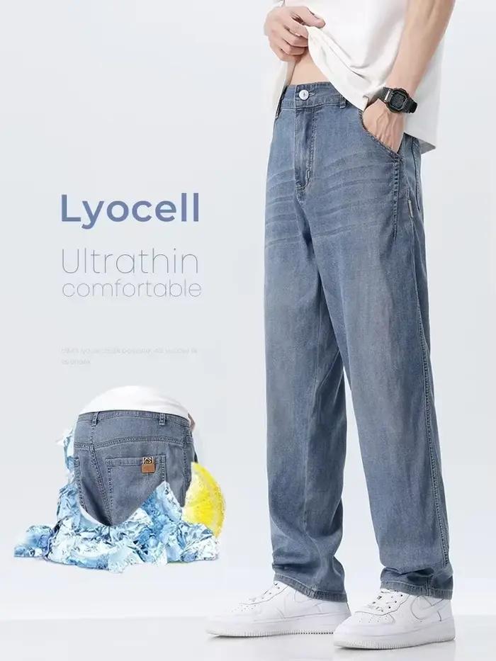 Lyocell-Jean Droit et Doux pour Homme