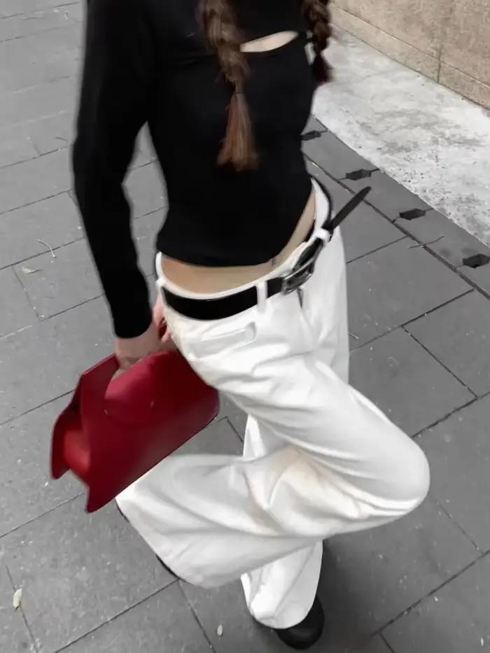 Jean taille basse pour femme