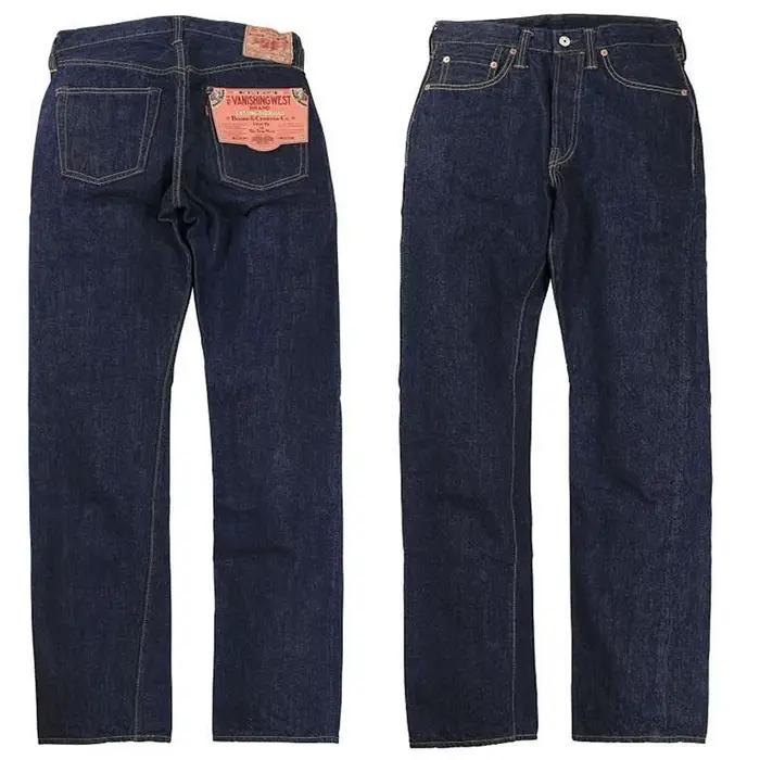 Jeans homme FreeWheelers 601XX 1951 vintage indigo 14oz pour toutes les saisons et occasions quotidiennes
