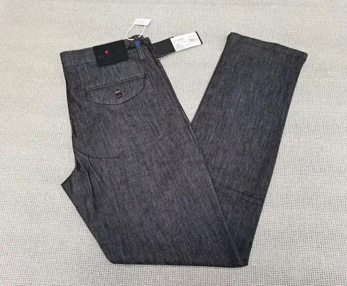 OECHSLI jean coton mince hommes 2025 printemps été nouveau taille moyenne broderie confortable grande