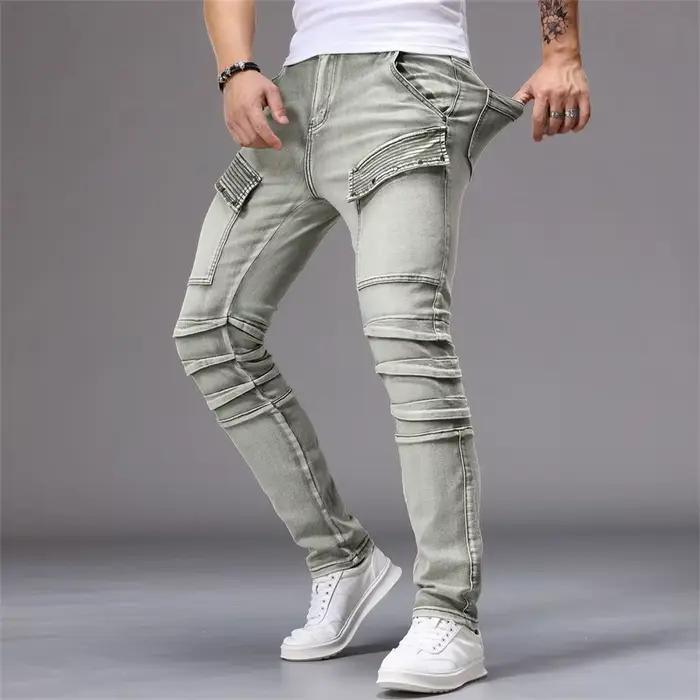 Jean Hip Hop vert, pantalon Harajuku Y2K