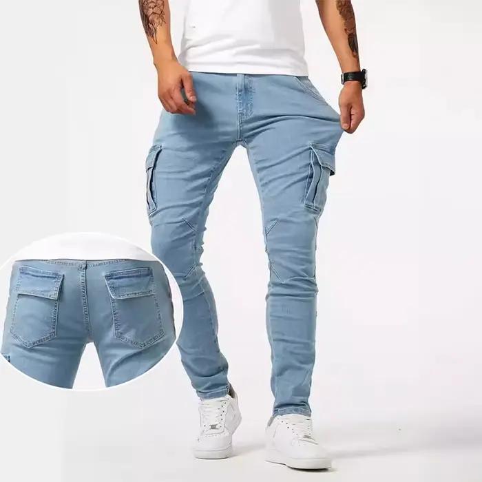 Jeans skinny homme 2026 décontracté et élégant pour mode affaires et quotidien denim extensible polyvalent printemps été
