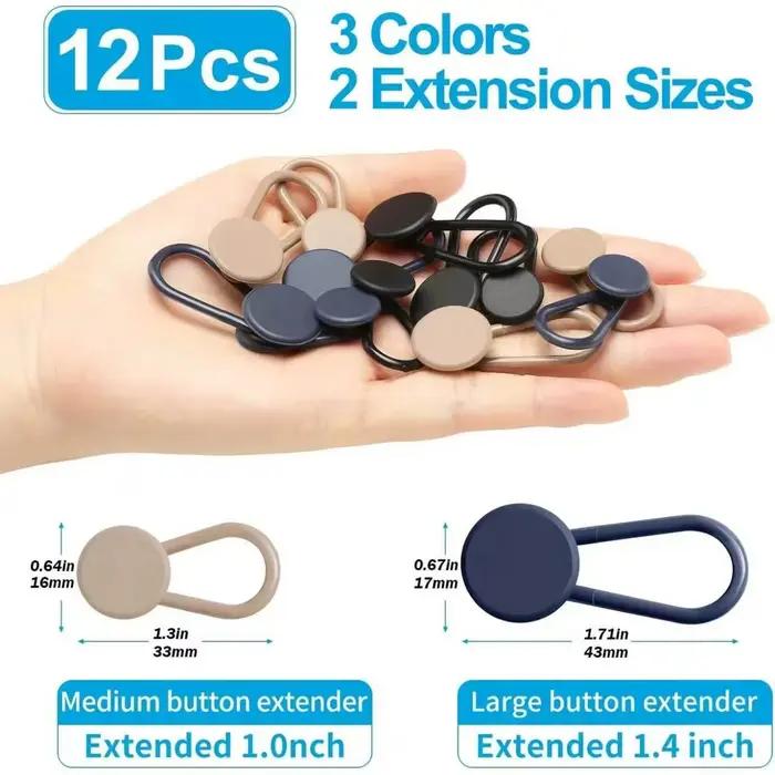 Ensemble de boucles de taille sans couture avec ceinture en jean détachable pour jeans