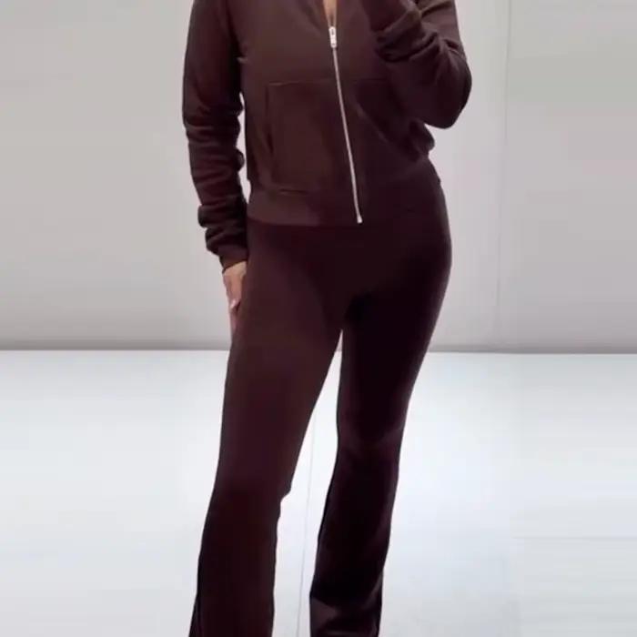 HXAO pantalon évasé polaire