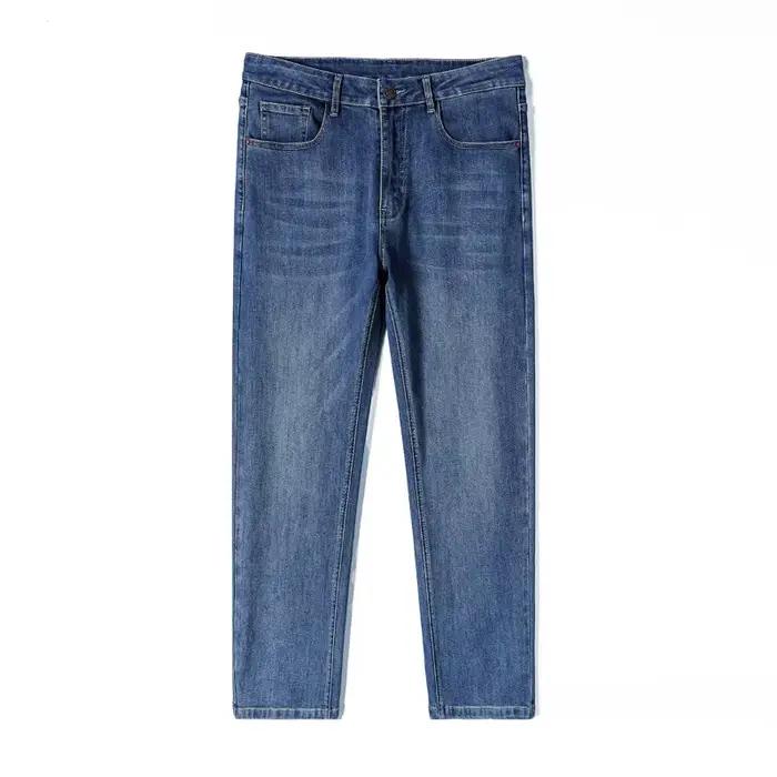 Pantalon en jean court vintage américain pour homme