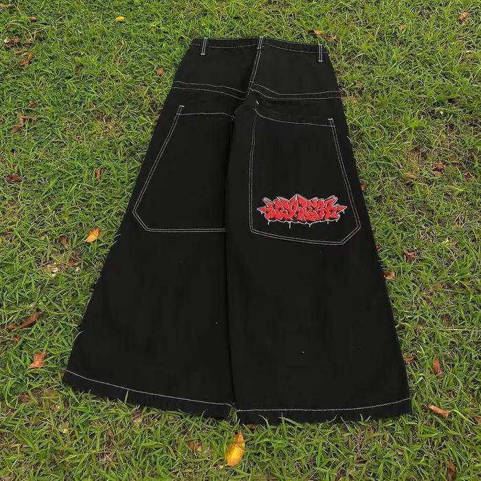 Wexwear marque à la mode Vintage Baggy jean hommes Harajuku Punk Hip Hop taille haute