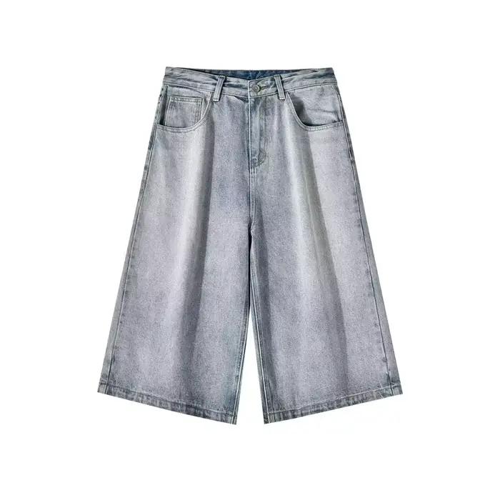 Short en Denim à sept points pour hommes