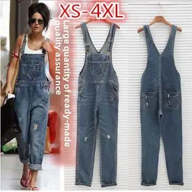 Salopette Jean Taille Haute Décontractée et Tendance Pour Femme Occasions Spéciales Collection Été 2025