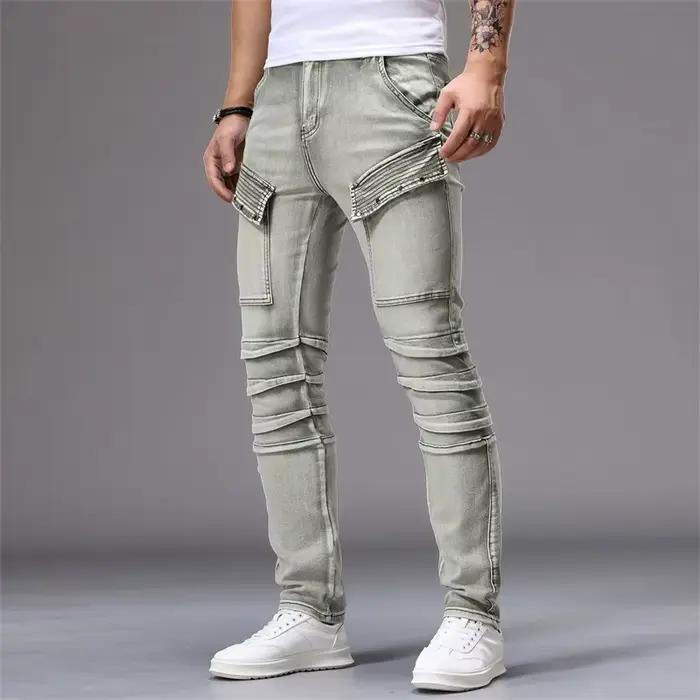 Jean Hip Hop vert, pantalon Harajuku Y2K
