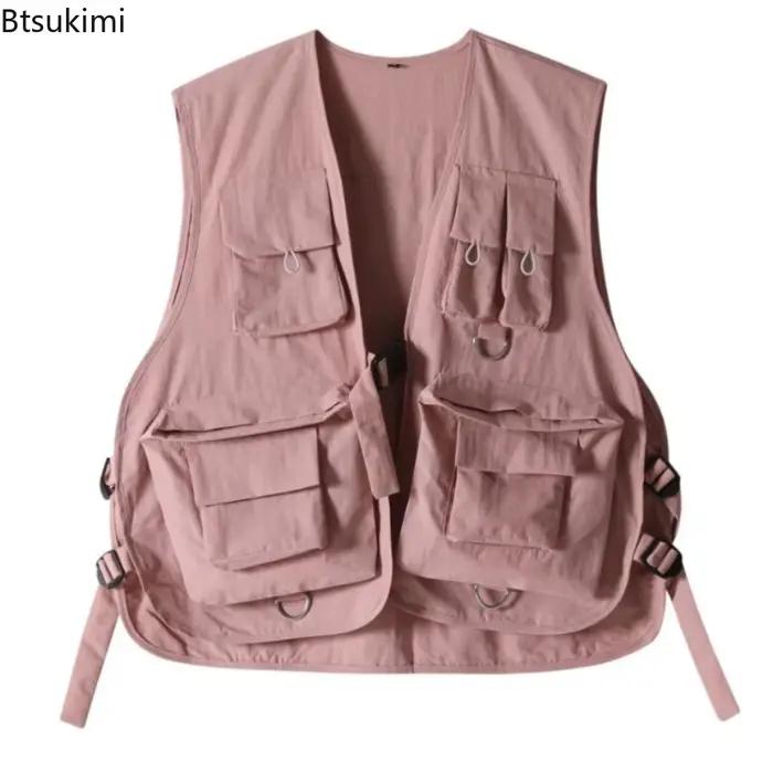 Gilets Cargo Multi-Poches Décontractés Hommes Femmes Polyvalents Avec Poches Pratiques Pour Toutes Les Saisons Occasions Spéciales