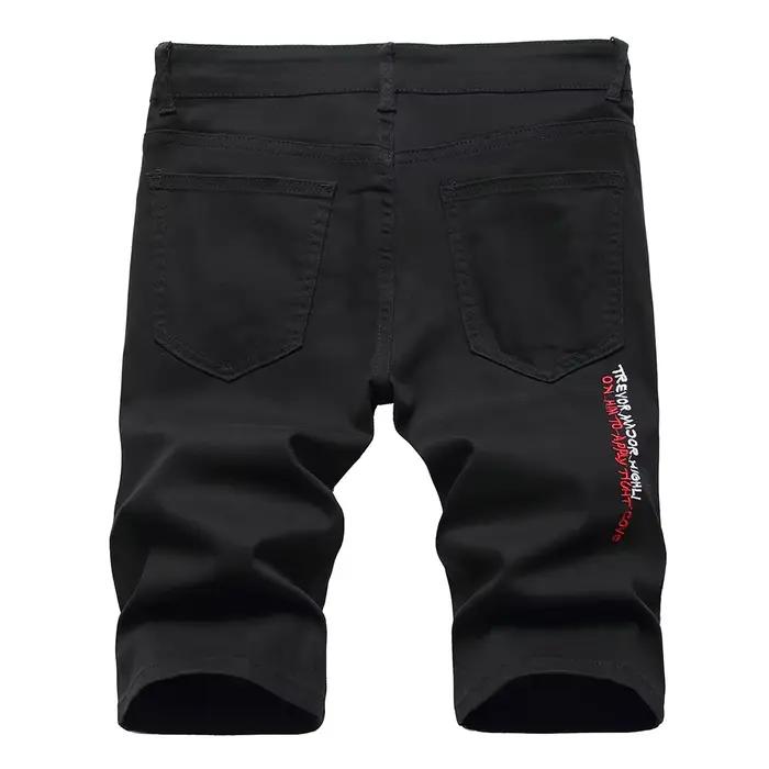 Short en jean déchiré pour hommes