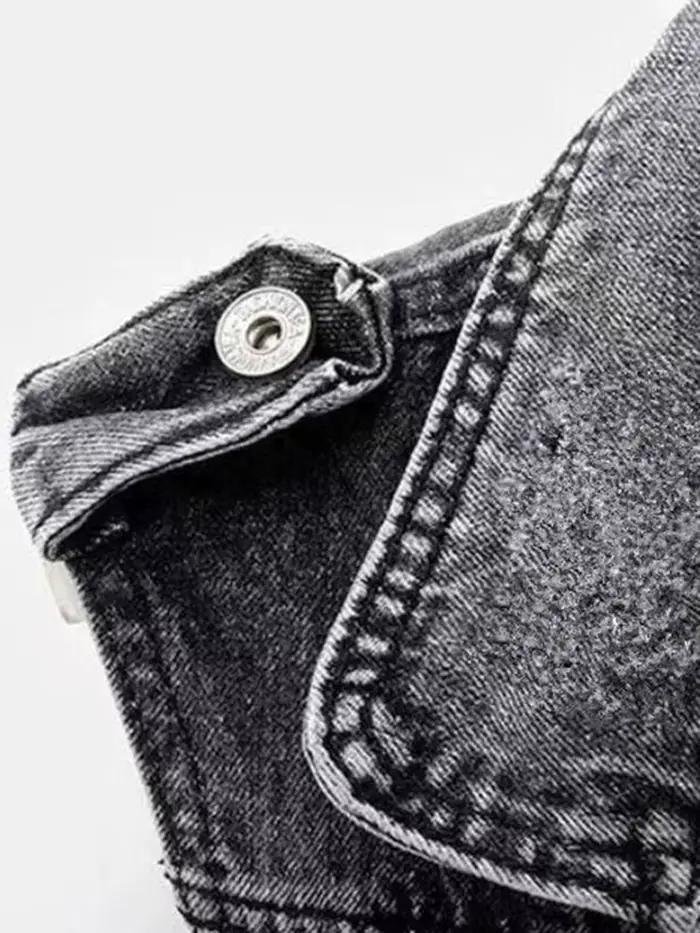 Gilet en Jean de Cowboy gris pour femmes